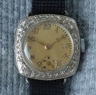 Antique Moser Lady's 14k white gold 20's wrist-watch